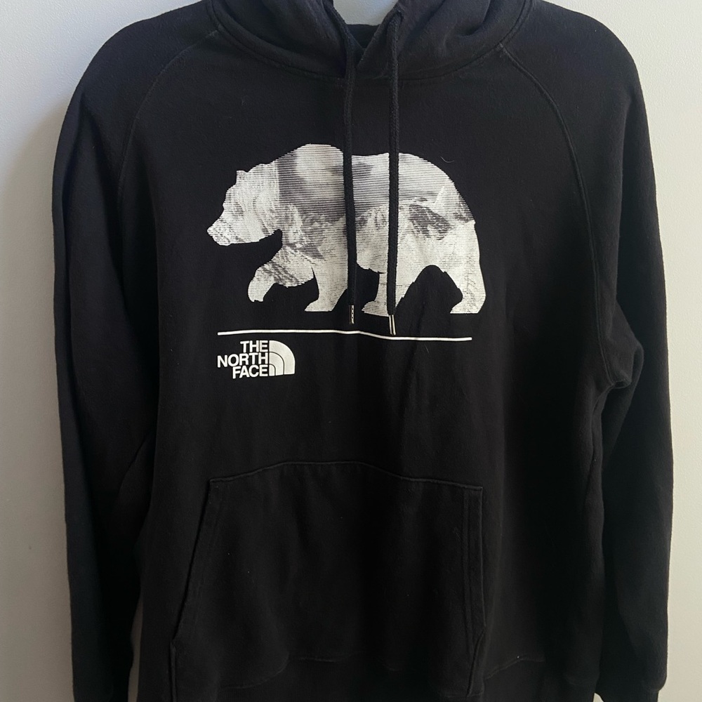 The North Face Black Bear Graphic Hoodie Sweatshirt